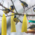 6 Pieces Finch Sock Feeder Finch Feeders without Seeds for Outdoors Hanging Thistle Bird Feeder for Finch Thistle Seed Bird (Yellow, 3.94 x 15.5 I...