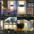 Solar Wall Lights Outdoor Housing Waterproof Up and Down Wall Sconce Dusk to Dawn LED Outdoor Lighting for House Yard Deck Garage Front Porch...