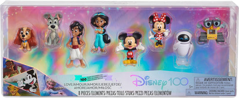 Disney100 Years of Love Celebration Collection Limited Edition 8-Piece Figure Pack, Kids Toys for Ages 3 Up by Just Play...