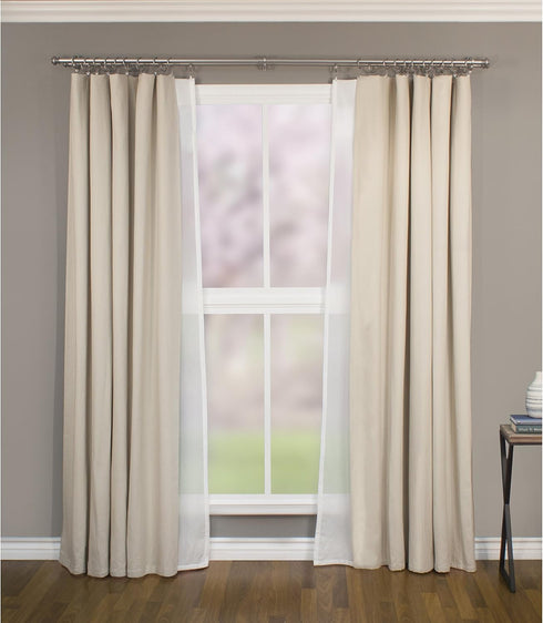 Decopolitan 278656836 1-Inch Urn Single Window Treatment Rod Set, 36 to 72-Inch, Antique Silver...