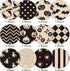 Whaline 12 Designs Halloween Pattern Paper Set A5 Size Beige Black Craft Paper 60 Sheet Spider Pumpkin Bat Witch Plaid Stripe Dot Origami Paper Do...