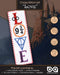 Counted Cross-Stitch Bookmark Kit 'HP Love' - DIY Set for Hand Embroidery with Pattern Design...