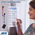 Mifflin-USA Magnetic Dry Erase White Board Sheet for Fridge (12x8''), Stain-Resistant Refrigerator Whiteboard Organizer, Kitchen Planner Board w/ ...