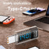USB C Adapter, 140W Type C Female to USB C Male Extension Adapter USB-C Power Meter Tester with Digital LED Display for iPhone 15/Plus/Pro/Pro max...