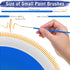 anezus 100Pcs Paint Brushes Bulk Small, for Kids Fine Set Detail Classroom Model Canvas Face Nail Art Acrylic Watercolor Craft Supplies, Blue...