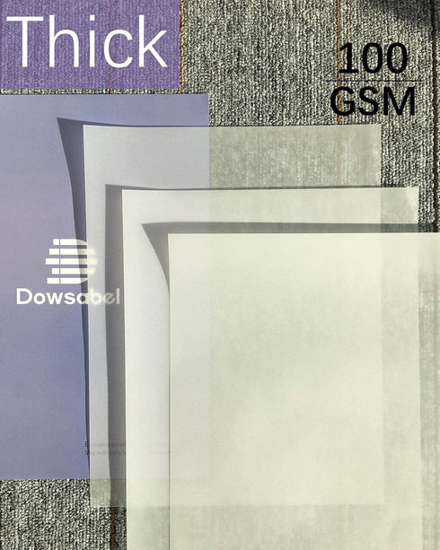 Translucent Vellum Paper, Dowsabel 68LBS 8.5 x 11 inches Printable Vellums for Card Overlays, Invitations Belly Bands, Envelope, Lantern,50 Sheets...