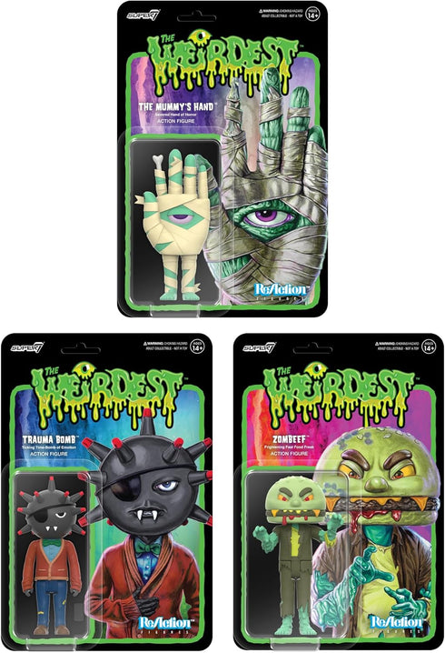 Super7 The Weirdest Reaction Figures Wave 04 - Mummy's Hand (Putrid Pals) Action Figure...