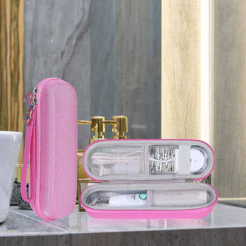 khanka Hard Electric Toothbrush Travel Case with 2 Pack Toothpaste Cap, Compatible with Philips Sonicare ProtectiveClean 4100 5100 5300 6100 6500,...