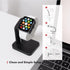 Macally Apple Watch Charger Stand for Series Ultra, 9, 8, 7, 6, 5, 4, 3, 2, 1, SE (44mm, 42mm, 40mm, 38mm) - Sleek iWatch Apple Watch Stand Dock -...