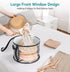 AOODA Oversized Clear Hat Storage Bag for Women, Holds up to 7 Caps Cowboy Hat Organizer for Closet, Wide Brims Hat Case with Carrying Handles (Gr...