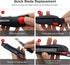 HAUTMEC 18mm Utility Knife Box Cutter with Safety Quick Change Button, Snap off Black SK2 Ultra Sharp Blade, Anti-Slip Ergonomic Rubber Handle for...