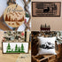 10 Pieces Pine Tree Stencils for Painting, Mountain Stencil Template Reusable Forest Deer Stencils for Wood Burning Canvas Paper Fabric DIY Craft ...