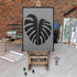 NAKLEO Reusable Plastic Wall Stencil - 43x64cm / 17" x 25" - Tropical Monstera Leaf 2 - Large Wallpaper Pattern Painting DIY Art Craft Template - ...
