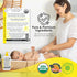 La Petite Creme French Premium Diapering Lotion - Diaper Cream Alternative to Baby Wipes - Gentle Moisturizer & Skin Cleanser with USDA Certified ...