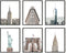 HAUS AND HUES New York City Wall Art Set of 6 - NYC Posters and Skyline Decor | 8" x 10" UNFRAMED...