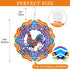 Rooster Metal Wind Spinners, Hanging Wind Spinners Outdoor,Stainless Steel Waterproof Wind Spinner, 12 Inch 3D Garden Art Decoration for Christmas...
