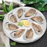 3 Pack Oyster Plate, Stainless Steel 8 Slots Oyster Grill Pan with Center Slot Multi-Functional Grill Pan for Oysters and Scallop, Sauce and Lemon...