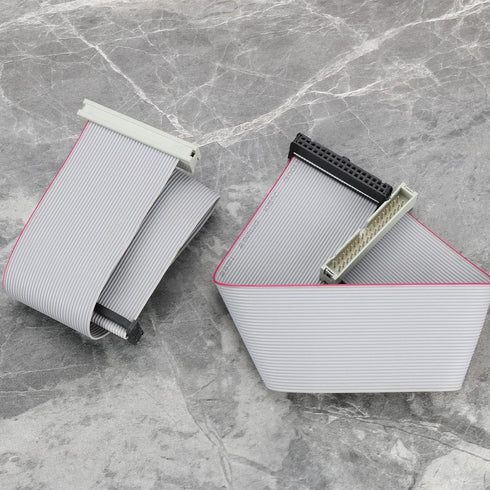 2Pcs 34 Pins IDC Extension Cable IDC Extension Jumper Connector Male to Female IDC Extension Cable 2.54mm Pitch Double Row Flat Ribbon Cable...