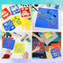 24 Pieces Painting Stencil Templates for Kids 6 Inches Drawing Stencils Chalk Stencils Plastic Drawing Washable Template Stencils for Children Tod...
