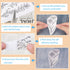 Patemby 100Pcs Water Soluble Embroidery Stabilizers, Stick and Stitch Embroidery Paper with Pre-Printed Flowers and Leaves Pattern Transfers for H...