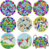 SOEWIOU 8 Pcs Diamond Art Painting Coasters with Holder, DIY Diamond Art Coasters for Drinks, Diamond Art Painting Kits for Beginners, Adults & Ki...