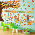 Zonon Fall Classroom Bulletin Board Decorations Christian Fall Love with Jesus Bulletin Board Set Religious Tree Maple Leaf Pumpkin Harvest Cutout...