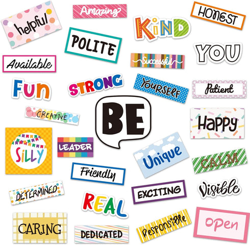 Motivational Classroom Cutouts Inspirational Quotes Classroom Bulletin Board Decorations for School Office Home Wall Art Decoration...