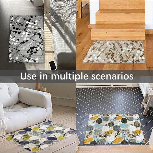 Ultra-Thin Indoor Doormat?Non-Slip and Waterproof Doormat? Low Pile 0.1 inch Doormat?Easy to Clean?Entrance Doormat That can be Cut at Will (Orang...