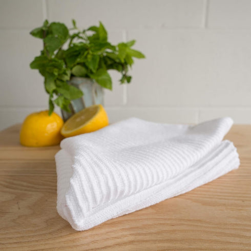 Now Designs Ripple Kitchen Dishcloth, Set of 4, White...