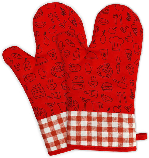 Kitchen Oven Mitts (Ruby)...