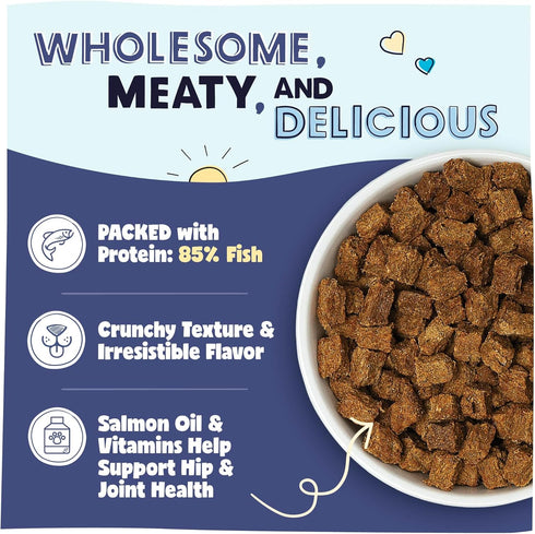 Pawstruck All Natural Air Dried Dog Food w/Real Fish - Grain Free, Made in USA, Non-GMO & Vet Recommended - High Protein Limited Ingredient Full-F...