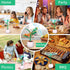 Foldable Table Fan for Tables: Outdoor Indoor Table Fans, Picnic Accessories,Tabletop Fans Rotators with Holographic Blades, Fan For Parties, Barb...