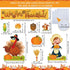 64 Pieces Thanksgiving Fall Autumn Classroom Bulletin Board Decor We are Thankful Bulletin Board Set Turkey Wheat Pumpkin Acorns Corn Maple Leaves...