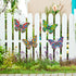 Kggetr Metal Butterfly Wall Decor - 4 Pack Outdoor Wall Art Hanging Decoration for Garden Yard Fence Patio Balcony,Gift for Mom Sisters Friends...