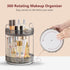 360° Rotating Makeup Organizer, Bathroom Make Up Spinning Holder Rack, Large Capacity Cosmetics Storage Vanity Shelf Countertop, Fits Cosmetics, P...