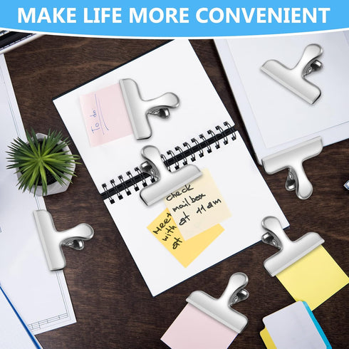 Chip Clips, 8 Pack Stainless Steel Chip Clips, Chip Clips Bag Clips Food Clips, Bag Clips for Food, Clips for Food Packages, Chip Bag Clips - Air ...