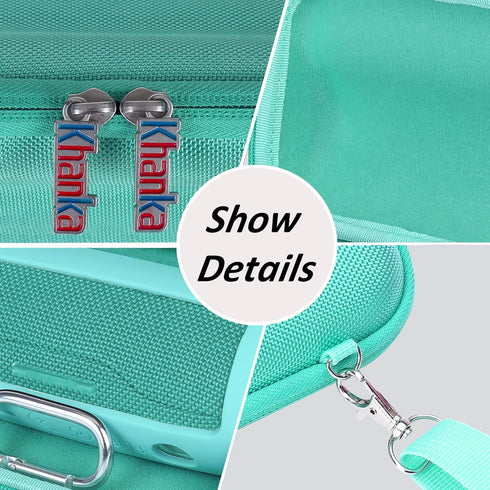 Khanka Hard Travel Case + Silicone Case Replacement for JBL Flip 6 Waterproof Portable Bluetooth Speaker (Teal)...