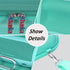 Khanka Hard Travel Case + Silicone Case Replacement for JBL Flip 6 Waterproof Portable Bluetooth Speaker (Teal)...