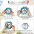 Butterfly Wind Spinners for Yard and Garden, 7.09x7.09in 3D Hanging Wind Spinner Stainless Steel Butterfly Gifts for Wife Mother Women Hanging Win...