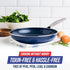 Blue Diamond 10" Nonstick Frying Pan Skillet, Diamond Infused PFAS & PTFE-Free Ceramic Pot, Dishwasher & Oven Safe, Stay Cool Handle, Durable Non ...
