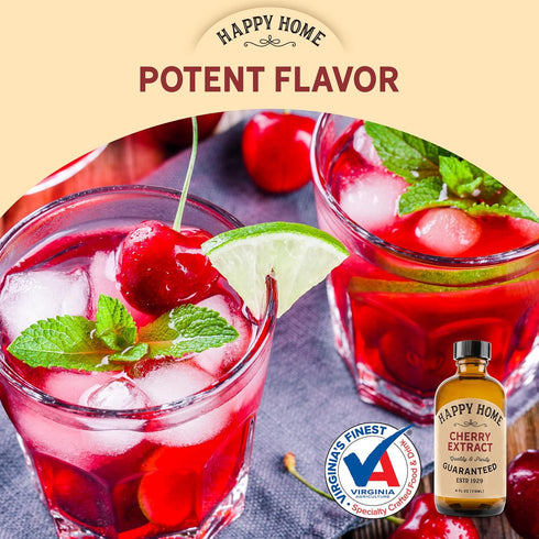 Happy Home Natural Cherry Flavor - Certified Kosher, 4 oz....