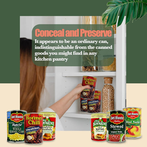 Fake Soup Can Diversion Safe - Keep Your Valuables Safe - like Jewelry, Cash, Money, Coins, Car Keys - Storage Home Security - Turkey...