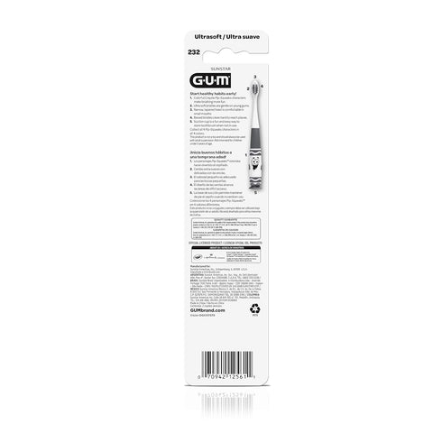 GUM Crayola Kids' Pip-Squeaks Toothbrush, Ultra Soft, 2 Count...