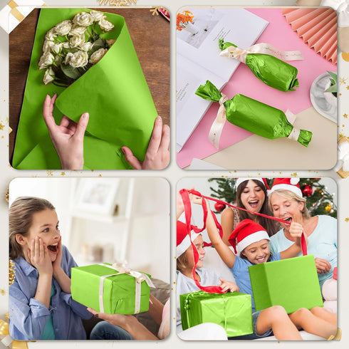 50 Sheets Sage Green Tissue Paper for Gift Bags - 14 x 20 Inches Recyclable Sage Green Wrapping Paper for Weddings Birthday DIY Project Christmas ...