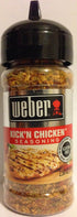 Weber Seasoning - Kick'N Chicken - Net Wt. 2.5 OZ (71 g) Per Bottle - Pack of 3...