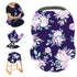 Carseat Cover Girls, Multiuse - Nursing Breastfeeding Covers, Purple Flower Theme, Car seat Canopy, Stretchy Soft Breathable...