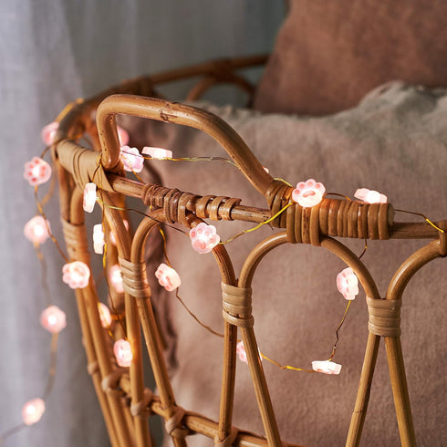 Christmas Fairy Lights Cat Paw Cute String Lights Cat Light - Ideal Cat Decorations for Cat Christmas Tree Cat Ornaments String Lights for Kids Be...