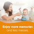 NumNum Suction Bowls | Extra Strong Suction | Non-Slip Design | Durable 100% Food Grade Silicone BPA-Free | for Babies & Toddlers 4 months+, 2 Bab...