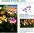 TONULAX Solar Garden Lights - Newest Swaying Butterfly Light, Swaying in The Wind, Solar Outdoor Lights, Yard Patio Pathway Decoration, High Flexi...
