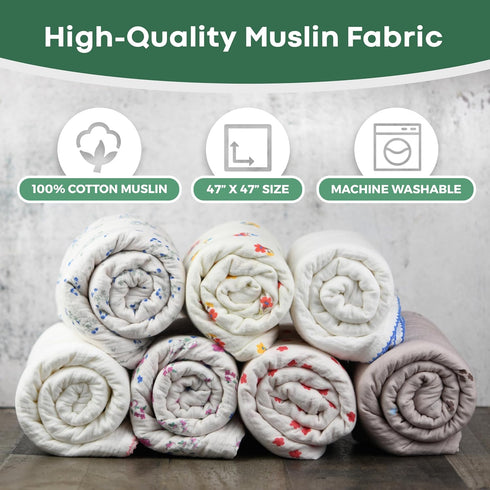 Baby Muslin Swaddle Blanket Muslin Swaddle Blankets Baby Boy Muslin Blanket Baby Girl Swaddle Blankets Baby Girl & Boy Floral Baby swaddle Blanket...